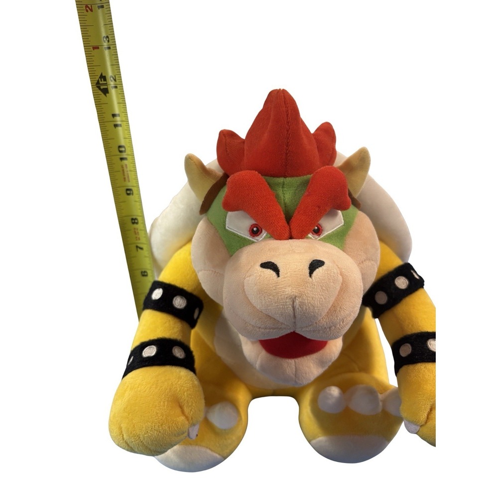 Super Nintendo Mario World Bowser Stuffed Toy Universal Studios Approx 12" - Picture 7 of 10